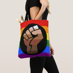 Bolso De Tela La bandera de color de gente queer de SlipperyJoe'