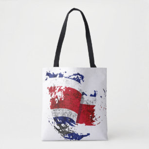 Bolso De Tela la bandera de Costa Rica