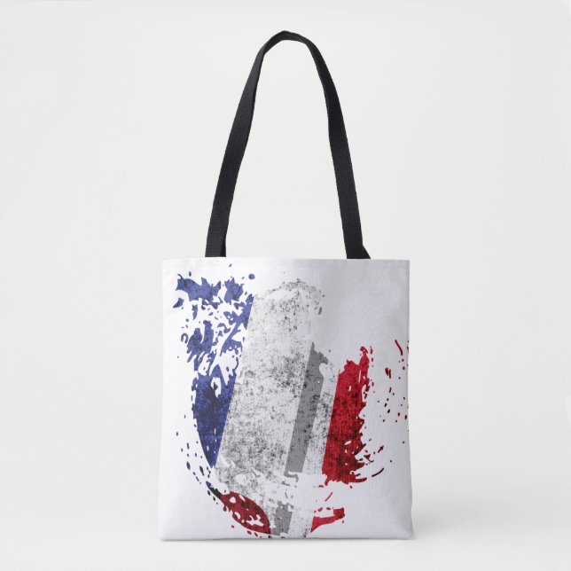 Bolso De Tela la bandera de Francia (Anverso)