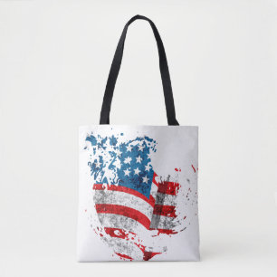 Bolso De Tela la bandera de los Estados Unidos