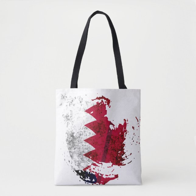 Bolso De Tela la bandera de Qatar (Anverso)