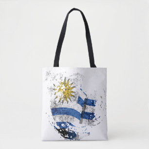 Bolso De Tela la bandera de Uruguay
