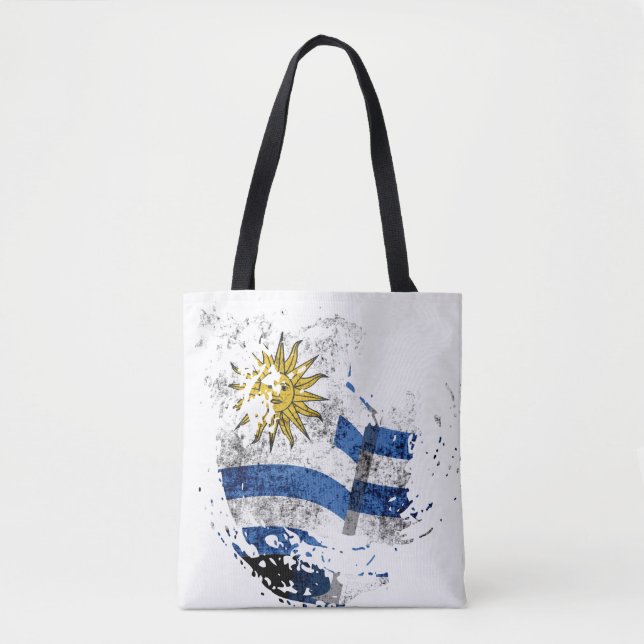 Bolso De Tela la bandera de Uruguay (Anverso)