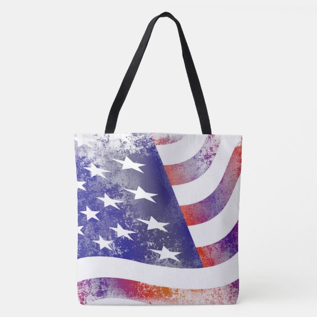 Bolso De Tela La bandera norteamericana, la Vieja Gloria, es pat (Anverso)