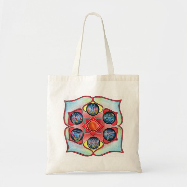 Bolso De Tela La base Chakra (Frente)