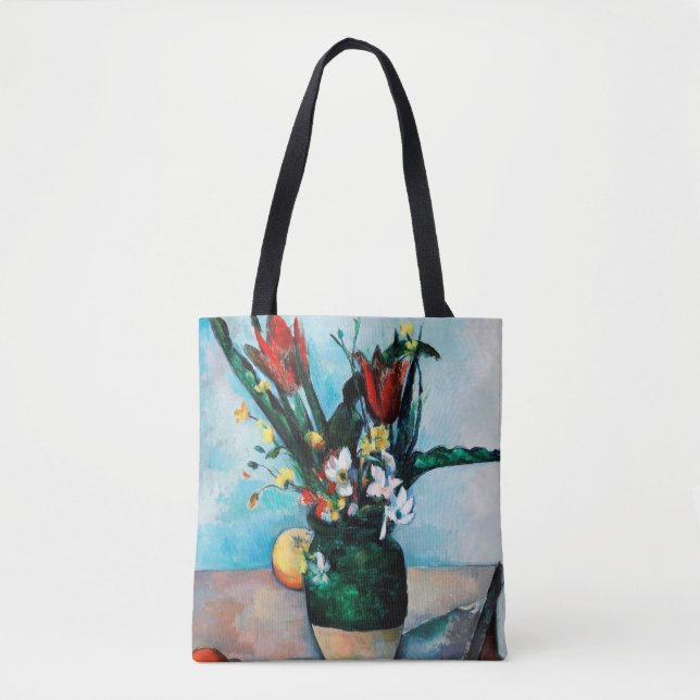 Bolso De Tela La base de los tulipanes, Paul Cezanne (Anverso)