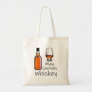 Bolso De Tela La bebida divertida puede contener Whisky