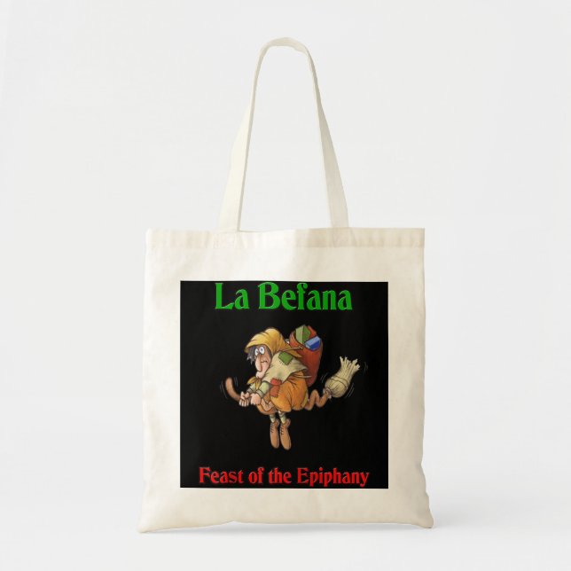 Bolso De Tela La Befana Festín del béisbol Epiphany Raglan Te (Frente)
