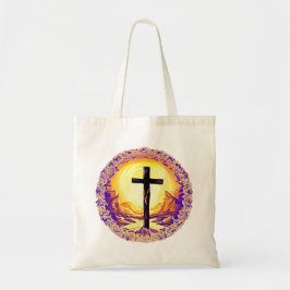 Bolso De Tela La bella y detallada cruz cristiana
