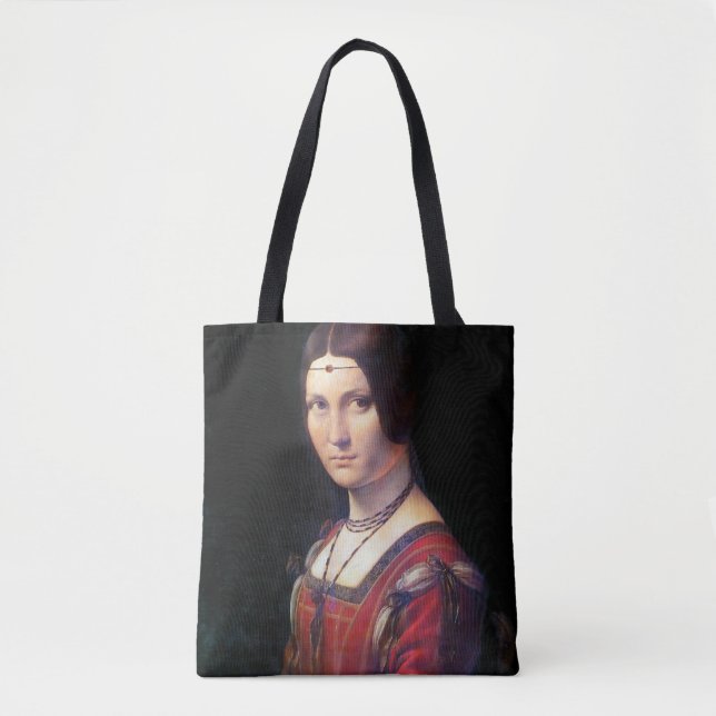 Bolso De Tela La Belle Ferronniere, Leonardo da Vinci (Anverso)