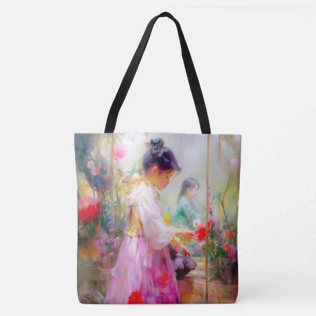Bolso De Tela La belleza de las flores (Anverso)