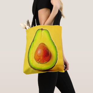 Bolso De Tela La belleza de un diseño de aguacate saludable