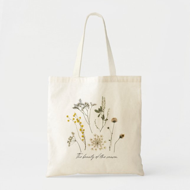 Bolso De Tela La belleza del Tote de temporada (Frente)