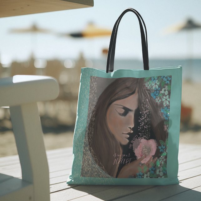 Bolso De Tela La belleza está en tu corazón (The Beauty is in your HEART Tote Bag)