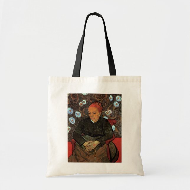 Bolso De Tela La Berceuse (Augustine Roulin) por Vincent van Gog (Frente)