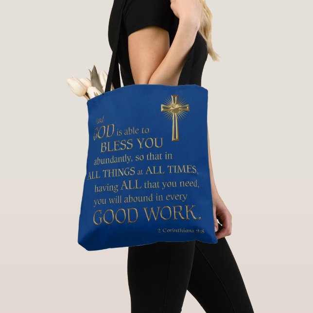 Bolso De Tela La Biblia de Corinthians Verse  (Detalle)