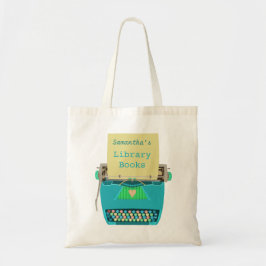 Bolso De Tela La biblioteca personalizada reserva la máquina de