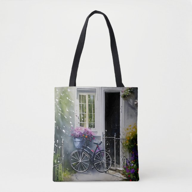 Bolso De Tela La bicicleta de jardín (Anverso)