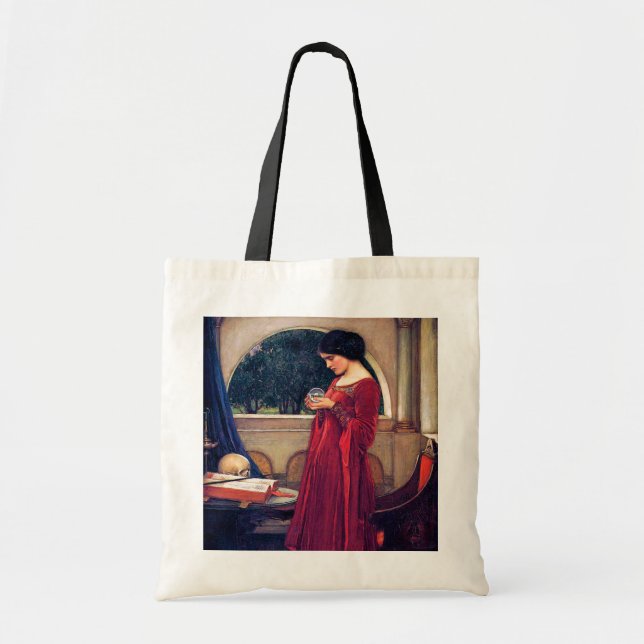 Bolso De Tela La bola de cristal, John William Waterhouse (Frente)