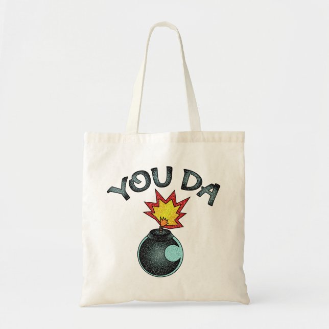 Bolso De Tela La bomba Purpurina (Frente)