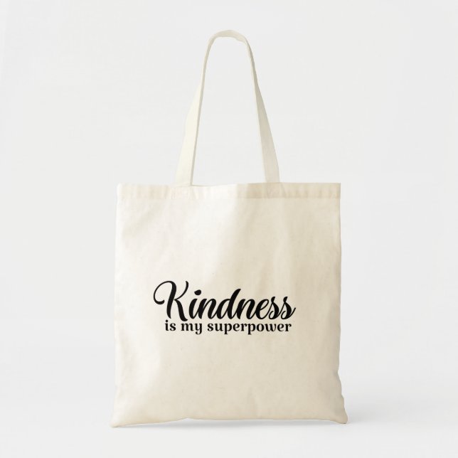 BOLSO DE TELA LA BONDAD ES MI SUPERPODER (Frente)
