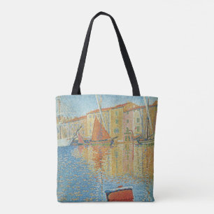 Bolso De Tela La Boya Roja de Paul Signac, Pointillismo Vintage