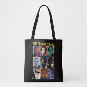 Bolso De Tela La brigada suicida Retro Grid Con Amanda Waller