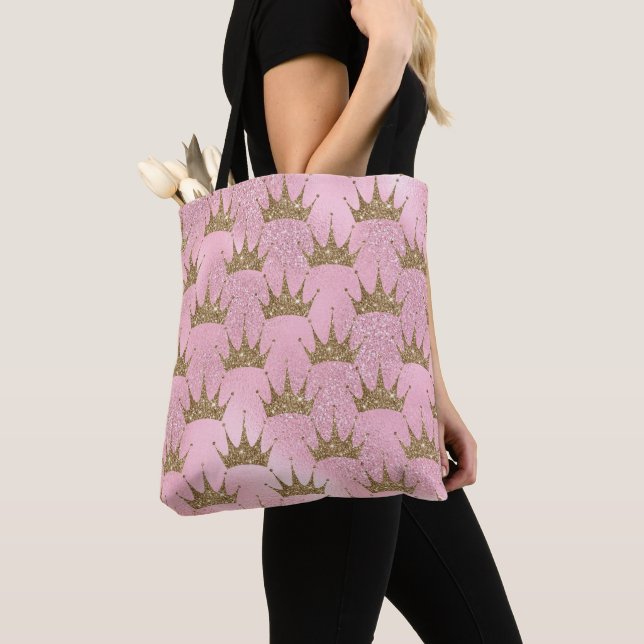 Bolso De Tela La brillante corona (Detalle)