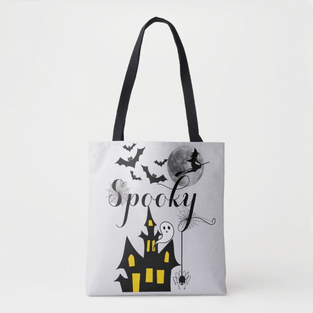 Bolso De Tela La bruja de los murciélagos Spooky Spider de Hallo (Anverso)