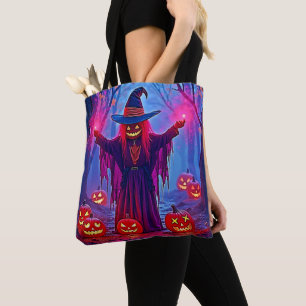 Bolso De Tela La bruja misteriosa en el diseño encantado de los