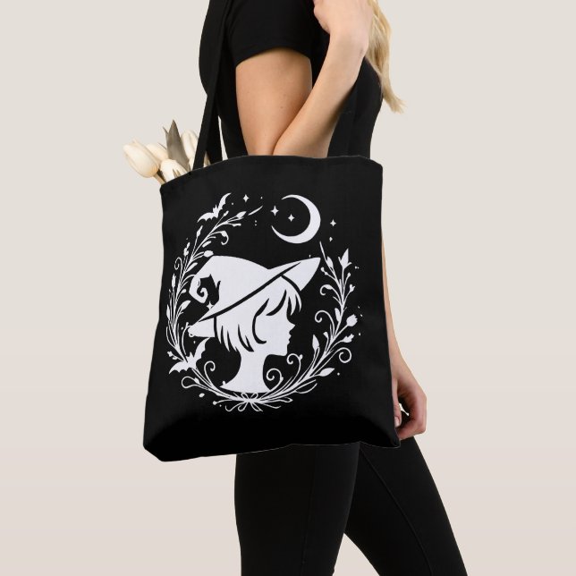 Bolso De Tela La Bruja Pixie Wiccan Magic Witeen Halloween (Detalle)