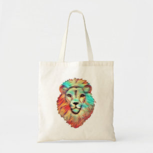 Bolso De Tela La cabeza del león vibrante Tote Bag