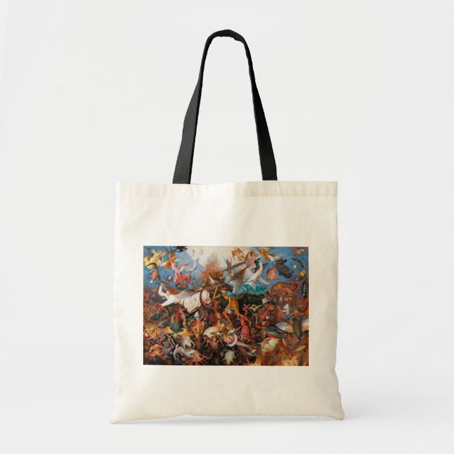 Bolso De Tela La caída de los ángeles rebeldes, Pieter Bruegel (Frente)