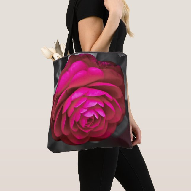 Bolso De Tela La Camelia Rosa  (Detalle)