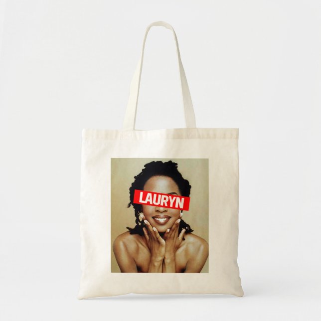 Bolso De Tela La cantante de música retro Lauryn Songwriter Hil  (Frente)
