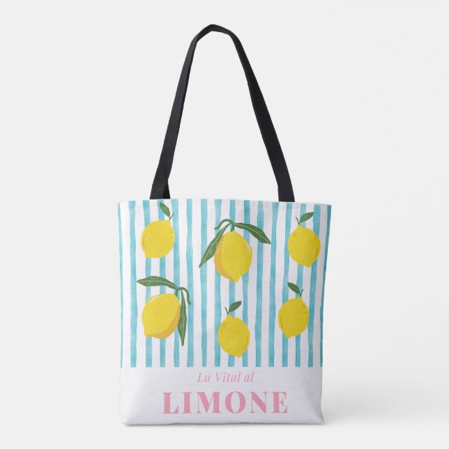 Bolso De Tela La capital al Limone (Reverso)
