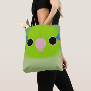 Bolso De Tela La cara de un loro del Pacífico macho normal