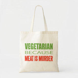 Bolso De Tela La carne es asesina - Anti-carne