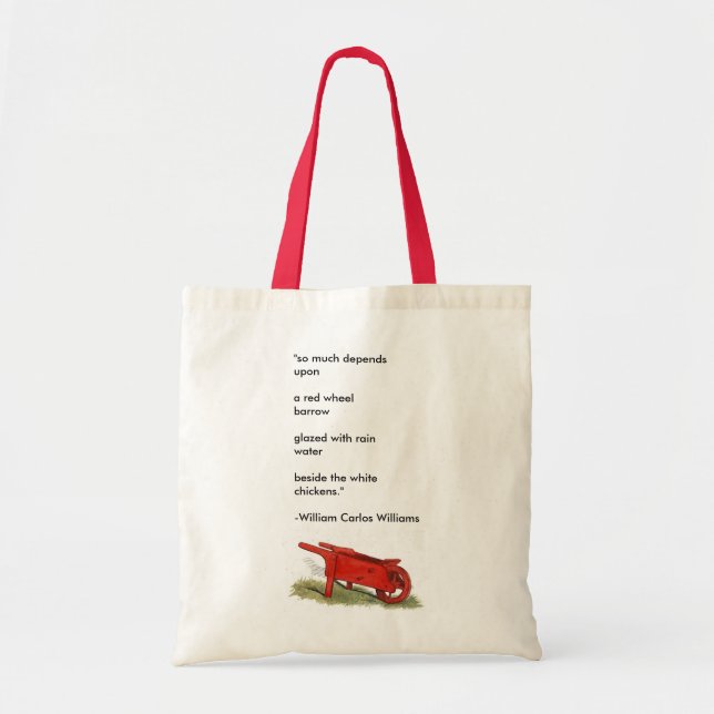 Bolso De Tela "La carretilla roja " (Frente)
