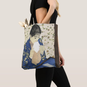 Bolso De Tela La carta de Mary Cassatt, el impresionismo vintage