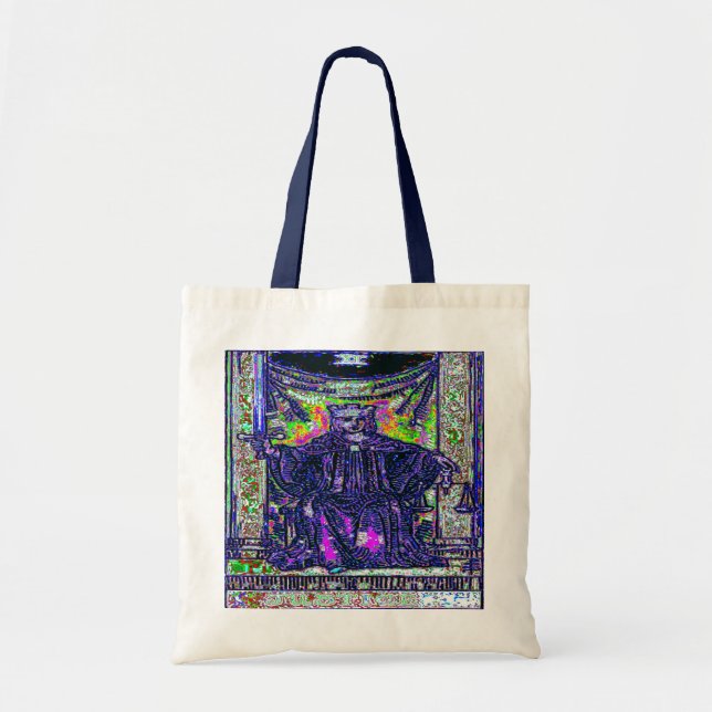 Bolso De Tela La carta del juez Tarot (Frente)