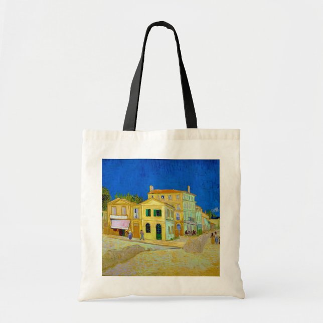 Bolso De Tela La casa amarilla, Van Gogh (Frente)