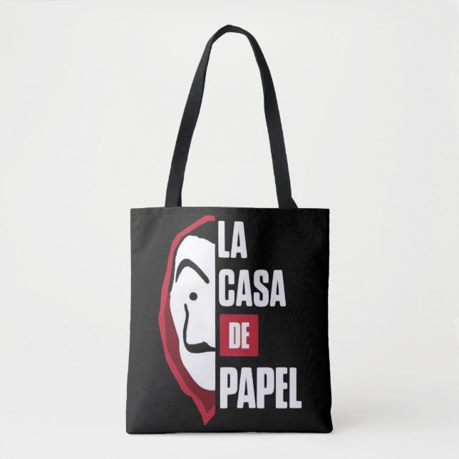 Bolso De Tela La Casa de Papel (Anverso)