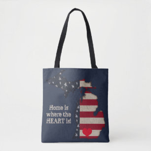 Bolso De Tela La Casa Es Donde Está El Corazón Americana Michi