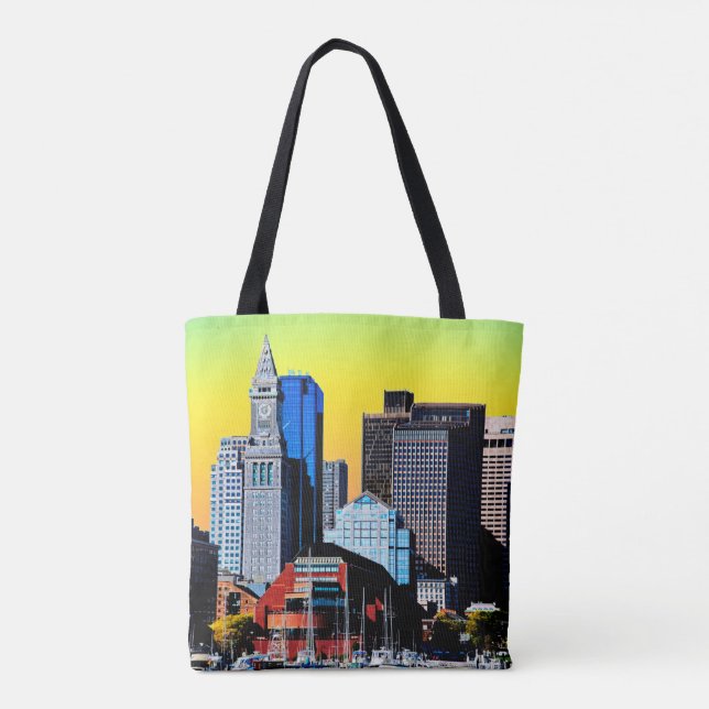 Bolso De Tela La Casa Personalizado Boston Poster Magnet (Reverso)