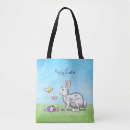 Bolso De Tela La caza de huevos del conejo de Pascua