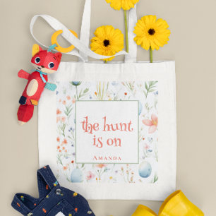 Bolso De Tela La caza está en marcha   Nombre personalizado   Pa