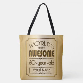 Bolso De Tela La celebración del 60 aniversario del oro Mejor Fa