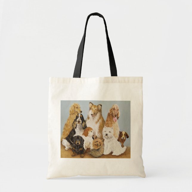 Bolso De Tela La cena de los perros (Frente)