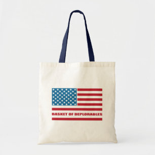 Bolso De Tela La cesta de bandera americana de Deplorables